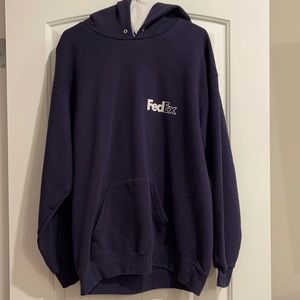 FedEx navy hoodie. Size large